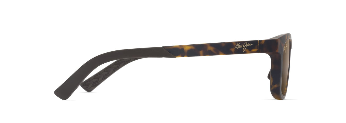 Maui Jim Aliali sunglasses in Matte Dark Havana, side view