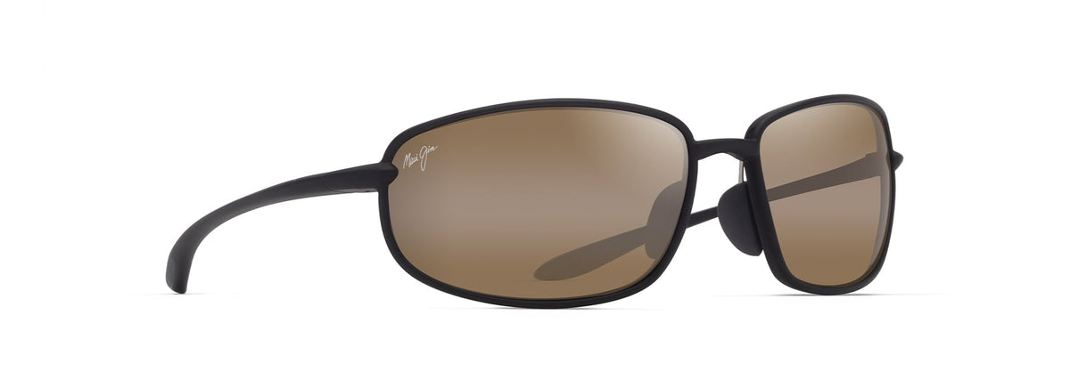 Maui Jim Ho'okipa R Lite sunglasses in Matte Black, angled view