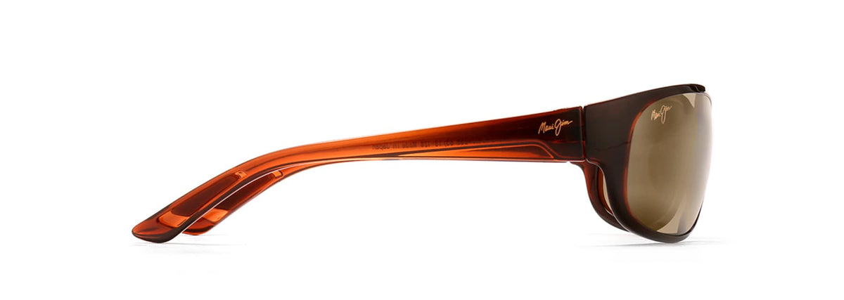 Maui Jim Twin Falls sunglasses in Rootbeer Fade, side view