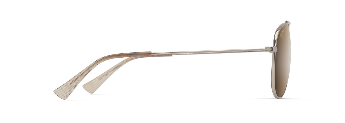 Maui Jim Hauoli XS sunglasses in Shiny Light Gold - HCL Bronze, side view