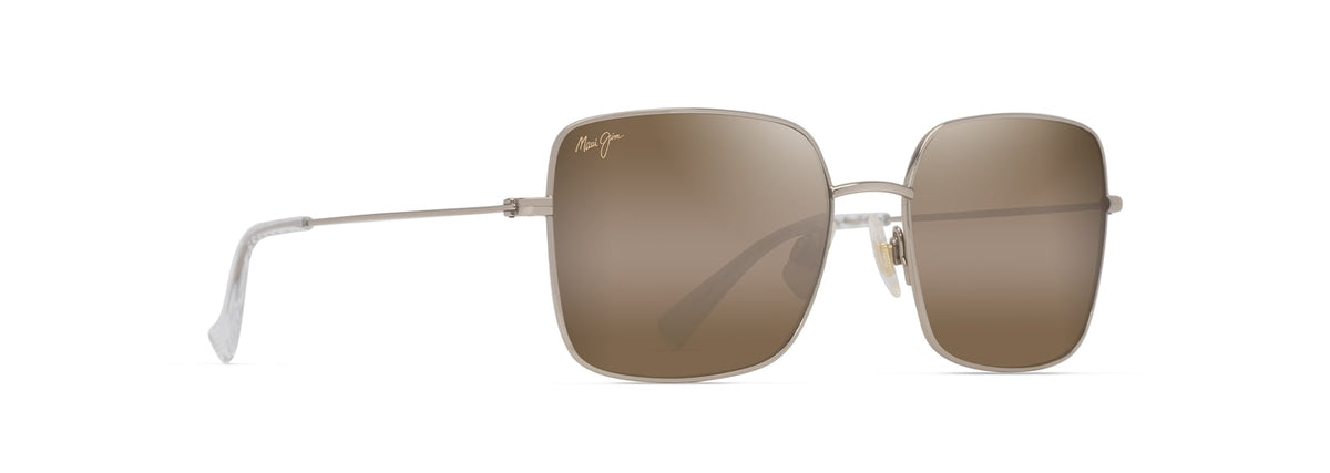 Maui Jim Lipine sunglasses in Shiny Light Gold, angled view