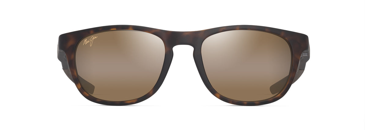 Maui Jim Melemele sunglasses in Matte Dark Havana, front view