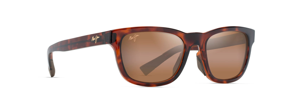 Maui Jim Kapi'i sunglasses in Shiny Dark Havana, angled view