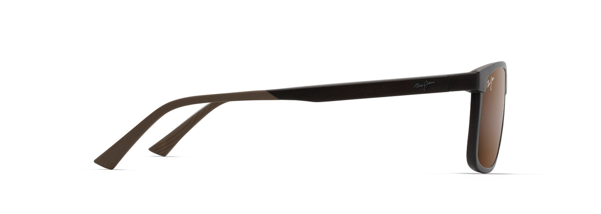 Maui Jim Pulama sunglasses in Matte Brown, side view