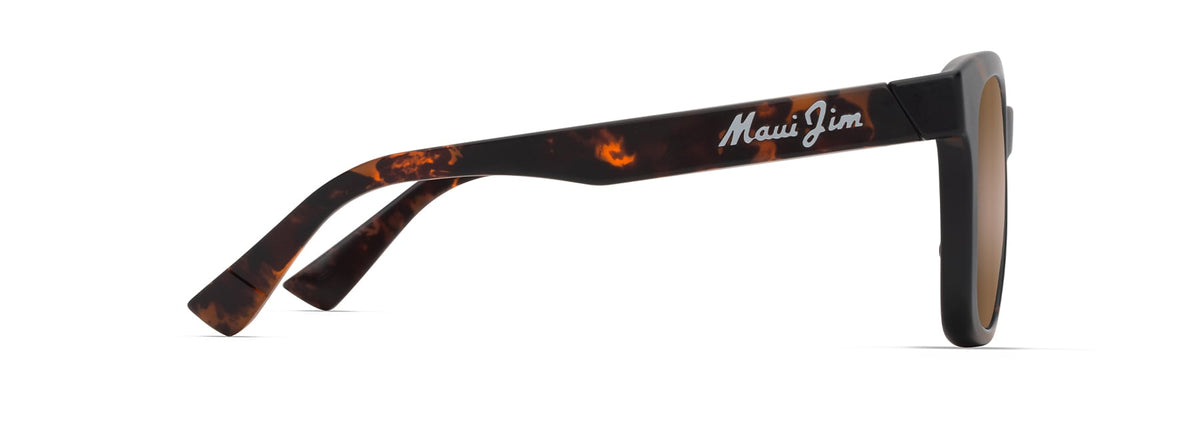 Maui Jim Honua AF sunglasses in Matte Dark Havana, side view