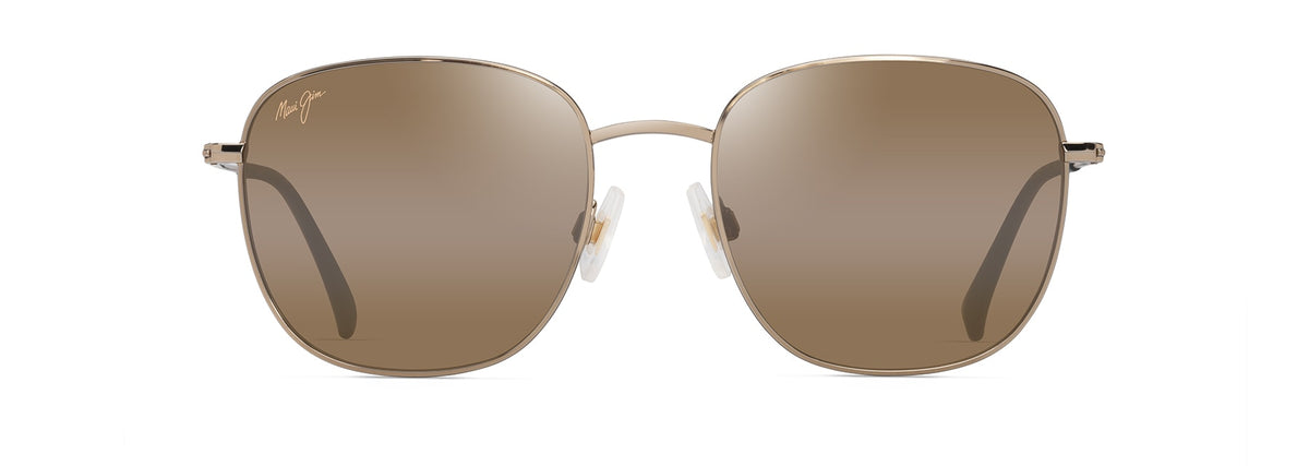 Maui Jim 'Olali AF sunglasses in Shiny Light Gold - HCL Bronze, front view