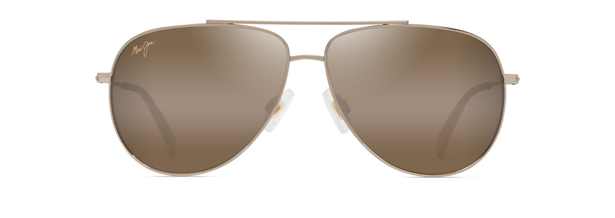 Maui Jim Hauoli sunglasses in Shiny Light Gold - HCL Bronze Bi-Gradient, front view