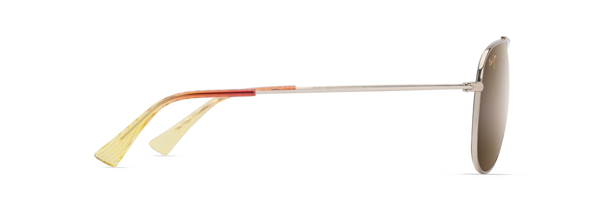 Maui Jim Hauoli sunglasses in Shiny Light Gold - HCL Bronze Bi-Gradient, side view