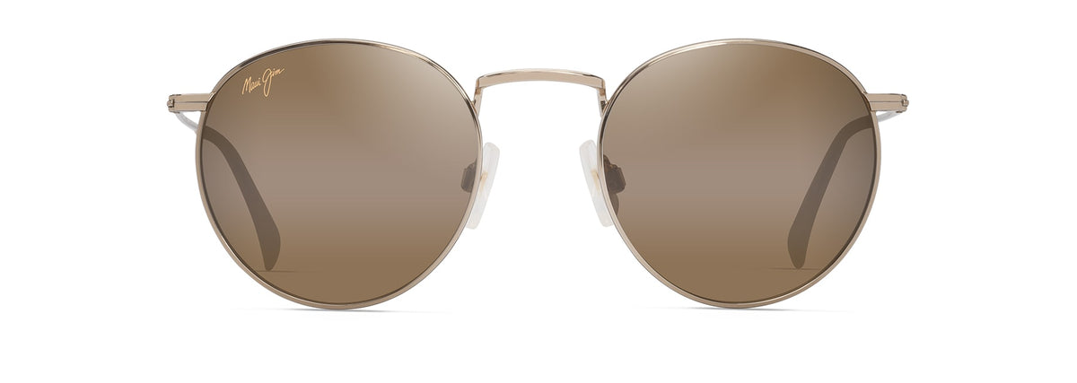 Maui Jim Pūkaua sunglasses in Shiny Light Gold - HCL Bronze Bi-Gradient, front view