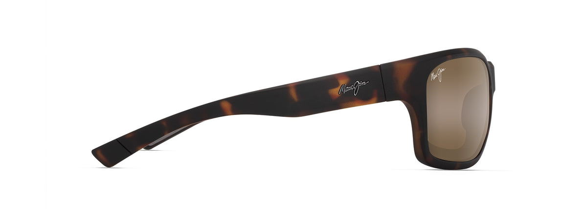 Maui Jim Ano Nui sunglasses in Matte Dark Havana, side view
