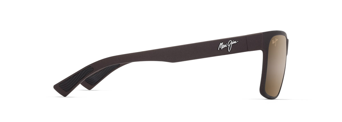 Maui Jim Hoopili sunglasses in Matte Metallic Brown, side view