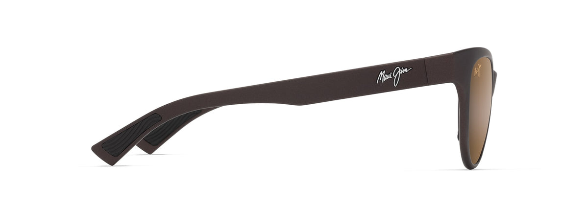 Maui Jim Hulahe sunglasses in Matte Metallic Brown, side view
