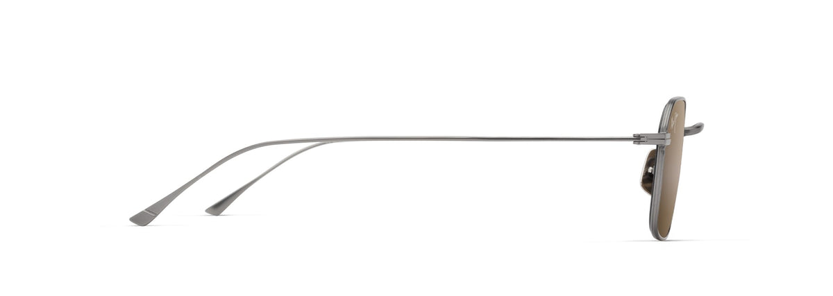 Maui Jim Mekala sunglasses in Matte Dark Ruthenium, side view