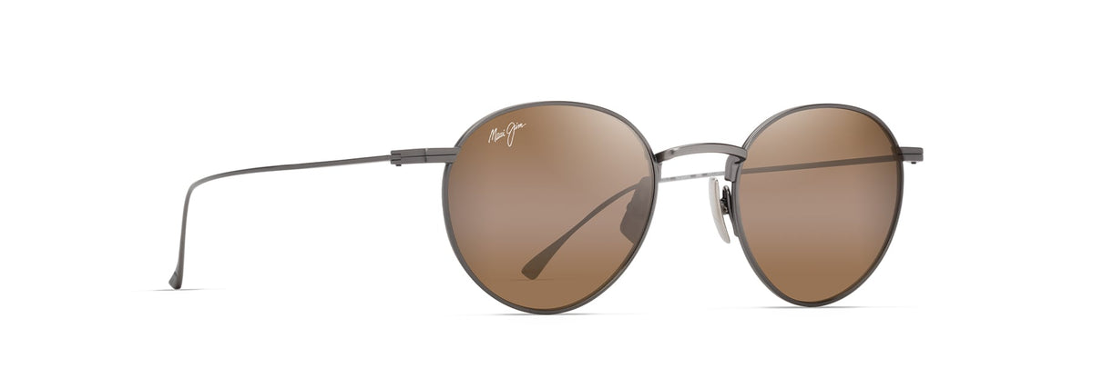 Maui Jim Kaapeha sunglasses in Matte Dark Ruthenium, angled view