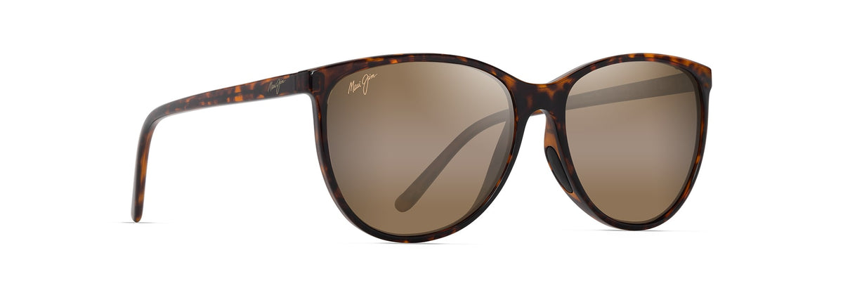 Maui Jim Ocean sunglasses in Shiny Dark Havana, angled view