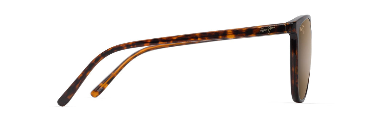 Maui Jim Ocean sunglasses in Shiny Dark Havana, side view