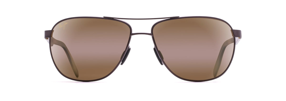 Maui Jim Castles sunglasses in Matte Chocolate, front view