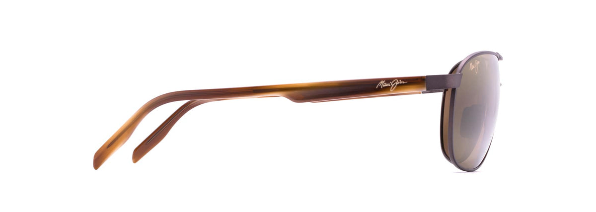 Maui Jim Castles sunglasses in Matte Chocolate, side view
