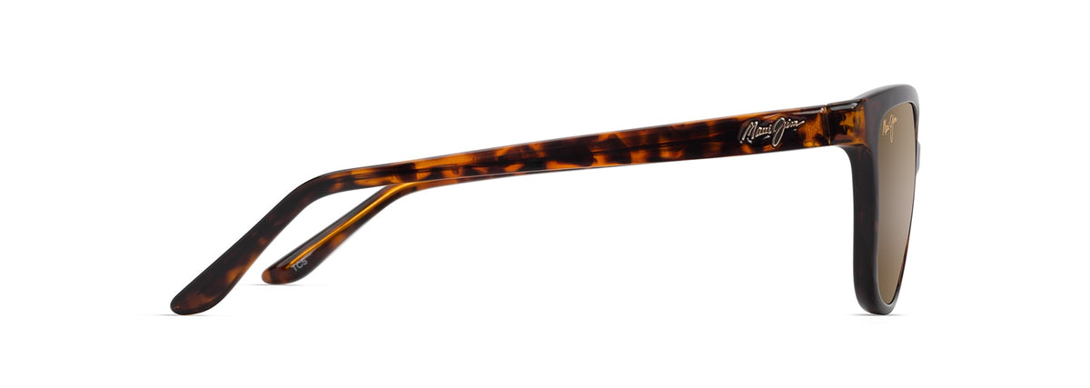 Maui Jim Honi sunglasses in Shiny Dark Havana, side view