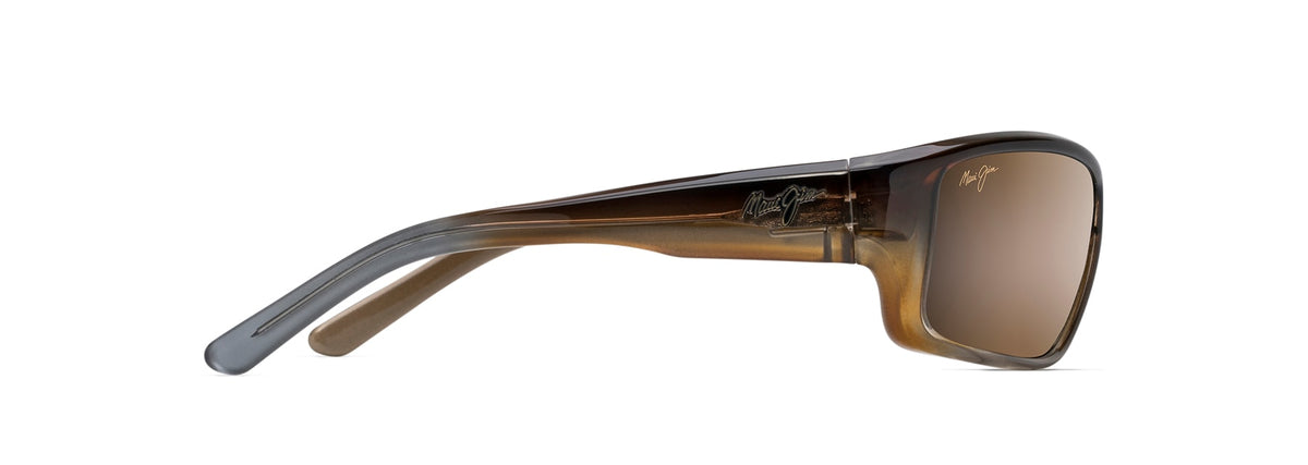 Maui Jim Barrier Reef sunglasses in Brown with Gold, side view