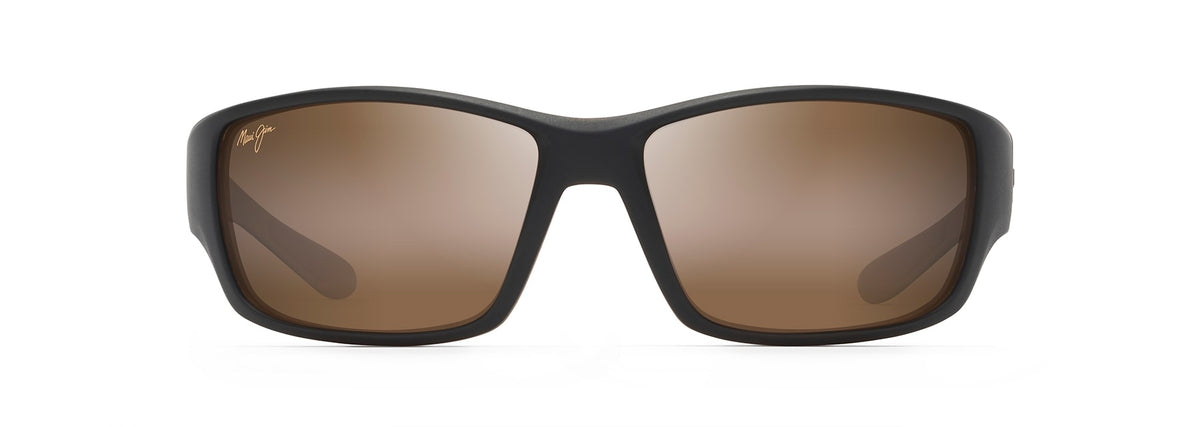Maui Jim Local Kine sunglasses in Cream Matte Dark Transparent Brown/Tan, front view