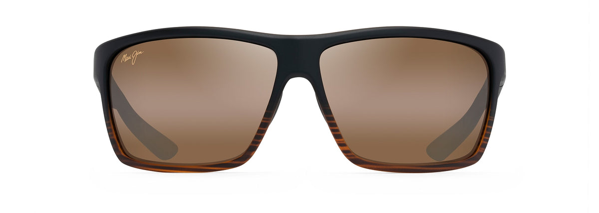 Maui Jim Alenuihaha sunglasses in Stripe Dark Brown, front view