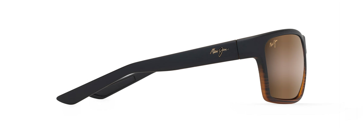 Maui Jim Alenuihaha sunglasses in Stripe Dark Brown, side view