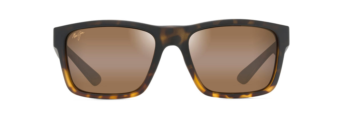 Maui Jim The Flats sunglasses in Matte Black with Tortoise, front view