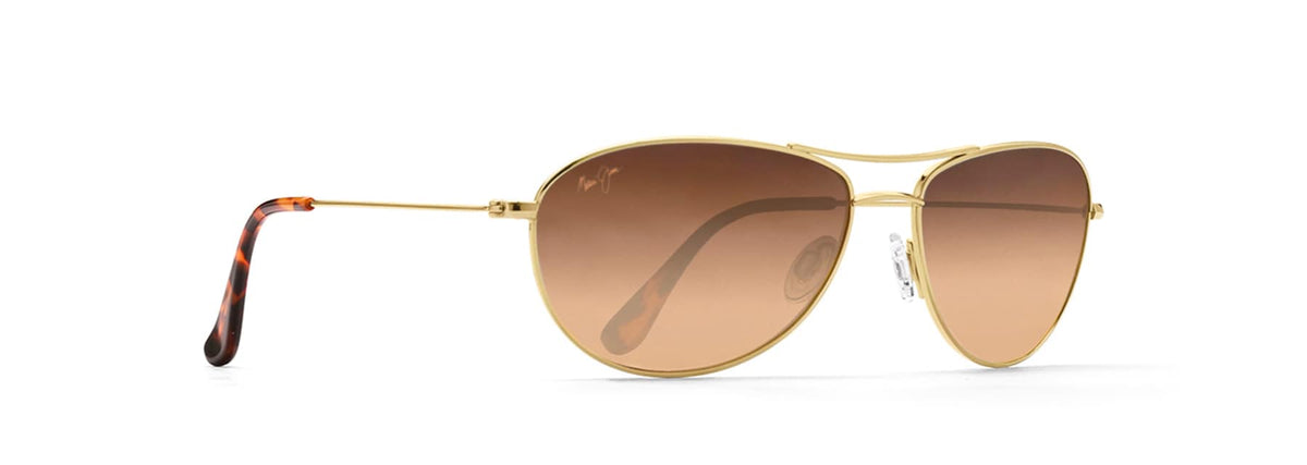 Maui Jim Baby Beach sunglasses in Gold, angled view