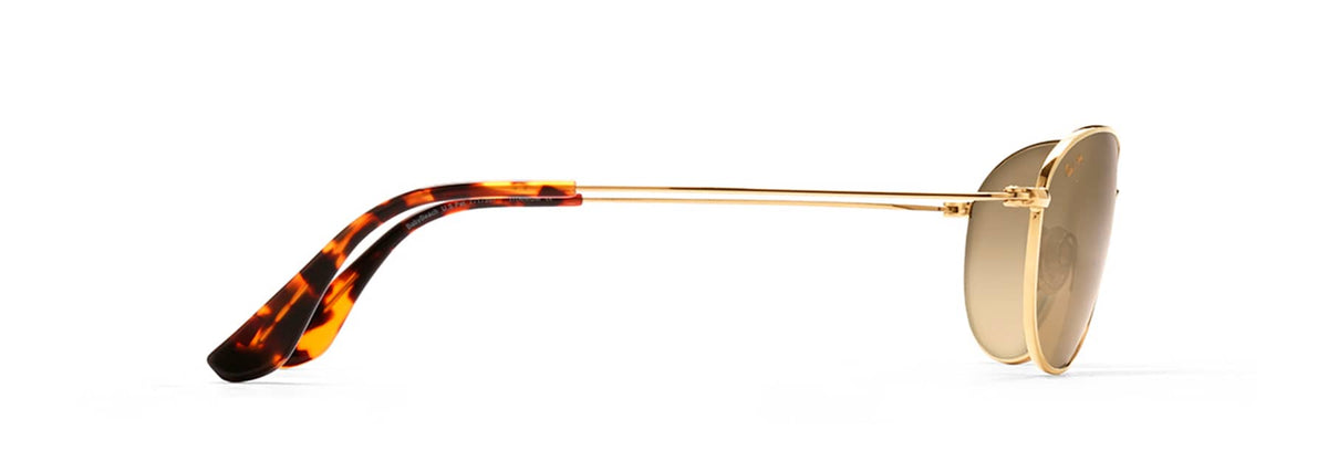 Maui Jim Baby Beach sunglasses in Gold, side view