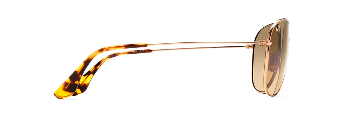 Maui Jim Cliff House sunglasses in Gold, side view