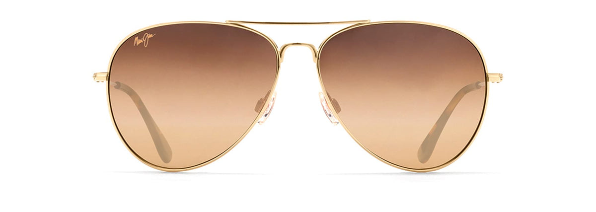 Maui Jim Mavericks sunglasses in Gold, front view