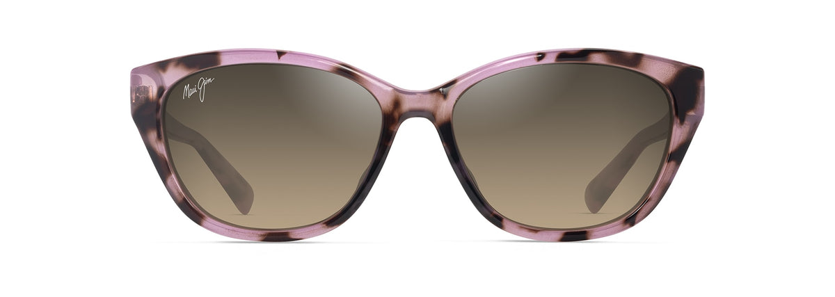 Maui Jim Punono sunglasses in Shiny Spotted Pink Havana, front view