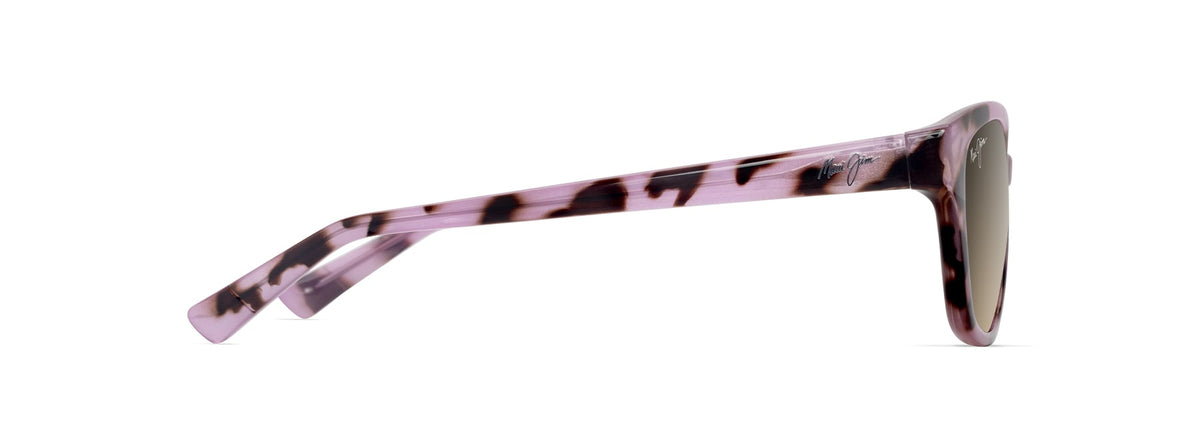 Maui Jim Punono sunglasses in Shiny Spotted Pink Havana, side view
