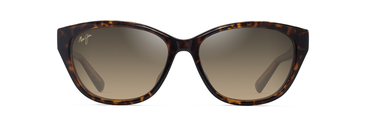 Maui Jim Punono sunglasses in Shiny Dark Havana, front view
