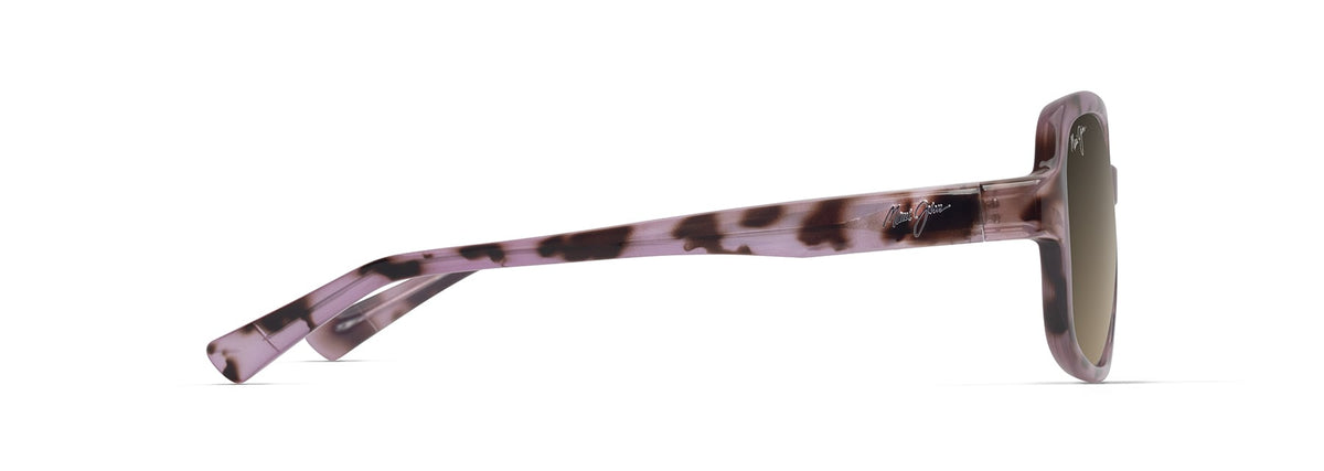 Maui Jim Hiluhilu sunglasses in Shiny Spotted Pink Havana, side view