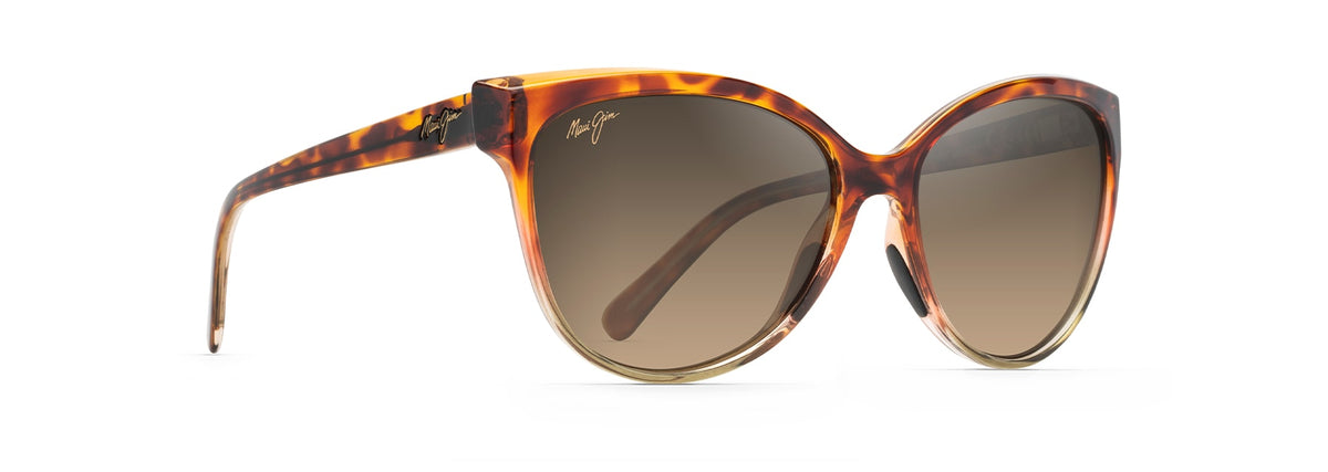Maui Jim 'Olu'Olu sunglasses in Tortoise with Tan, angled view