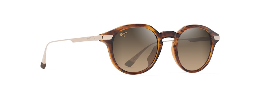 Maui Jim Momi Sunglasses in BROWN - Angled View