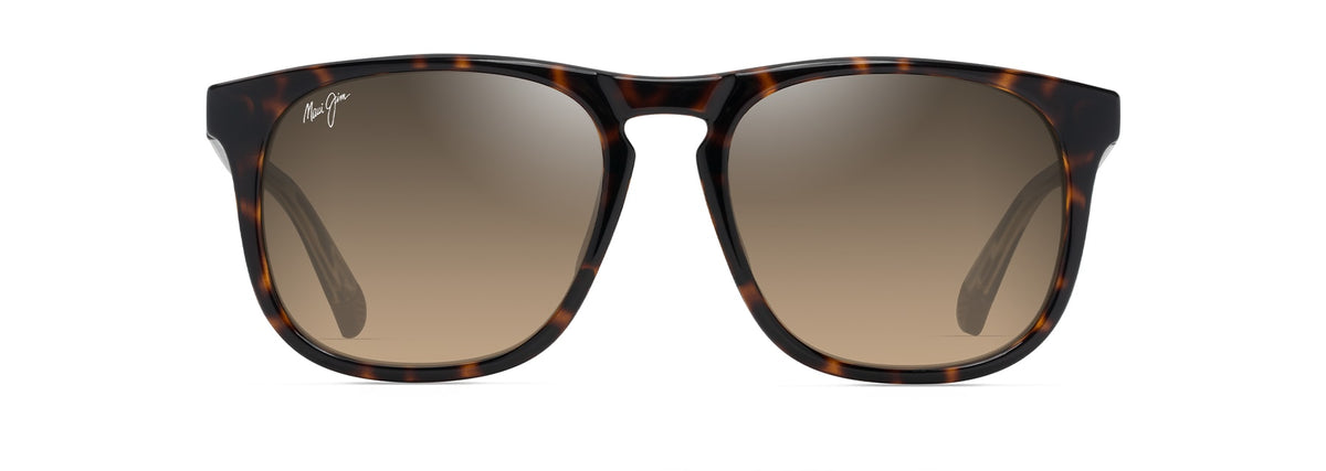 Maui Jim Kupa'a sunglasses in Shiny Dark Havana with Trans Yellow, front view