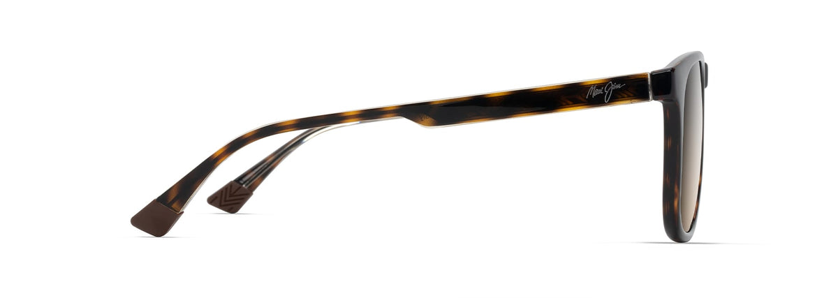 Maui Jim Kupa'a sunglasses in Shiny Dark Havana with Trans Yellow, side view