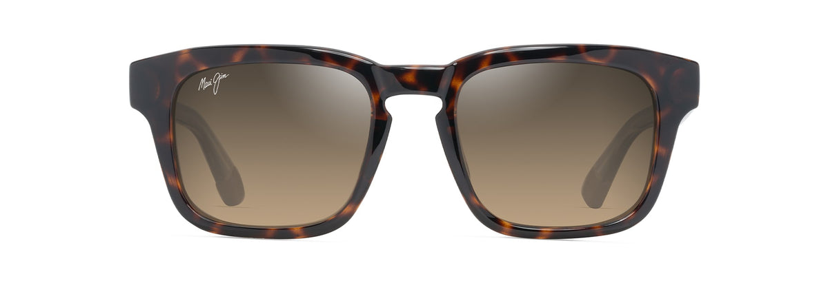 Maui Jim Maluhia sunglasses in Shiny Dark Havana with Trans Yellow, front view