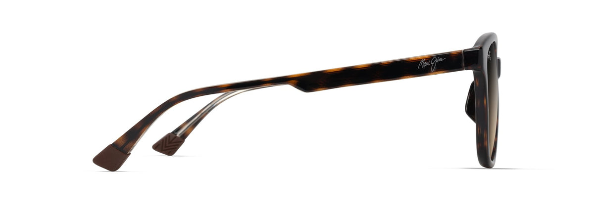 Maui Jim Ku'ikahi AF sunglasses in Shiny Dark Havana with Trans Yellow, side view