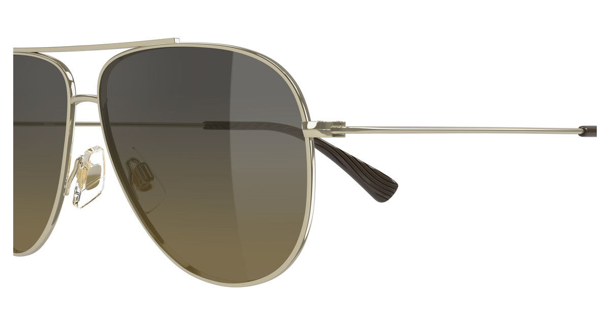 Maui Jim Hauoli sunglasses in Shiny Light Gold - HCL Bronze SuperThin Glass, side view