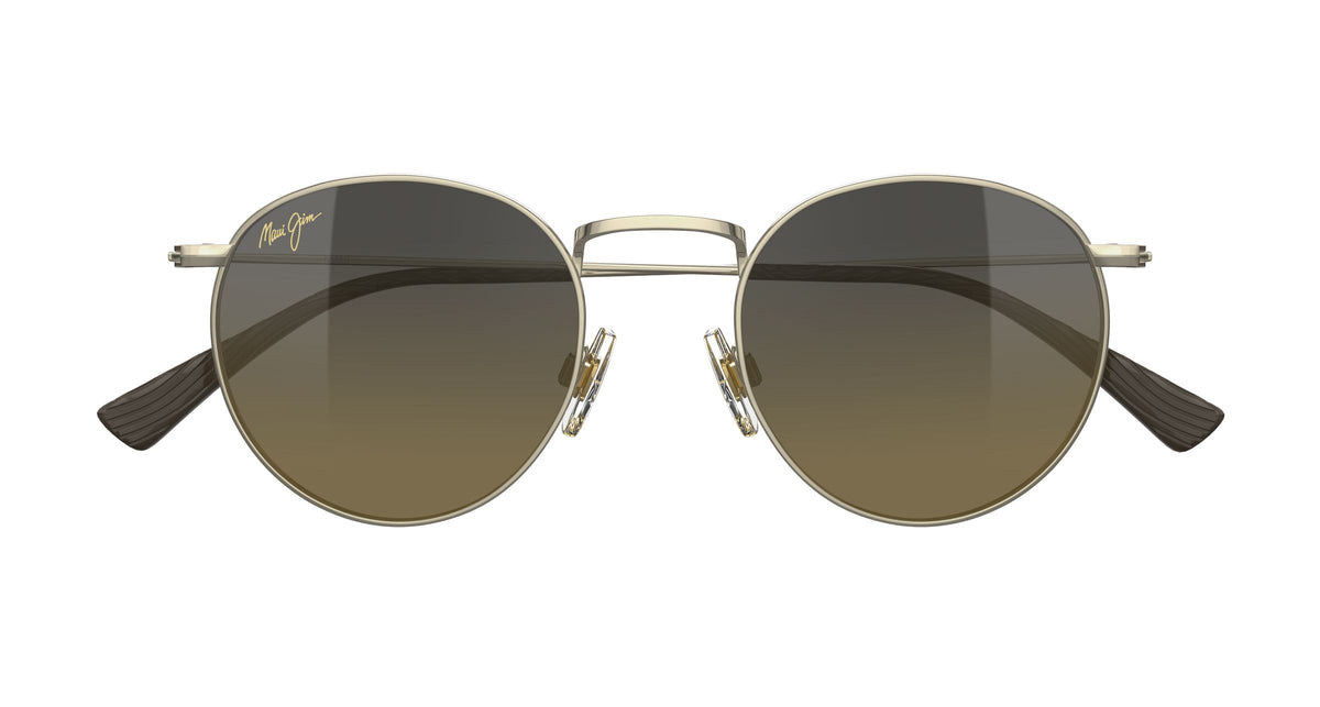 Maui Jim Pūkaua sunglasses in Shiny Light Gold - HCL Bronze SuperThin Glass, front view