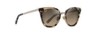 Maui Jim Wood Rose Sunglasses in BROWN - Angled View