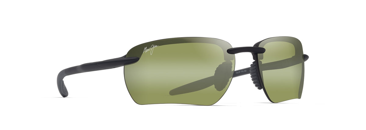 Maui Jim Hookipa Ultra G sunglasses in Matte Black, angled view