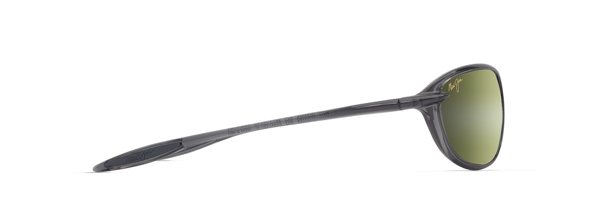 Maui Jim Hookipa Ultra R sunglasses in Shiny Metal Trans Dark Grey, side view