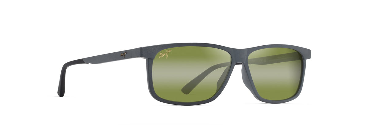 Maui Jim Pulama sunglasses in Matte Grey, angled view