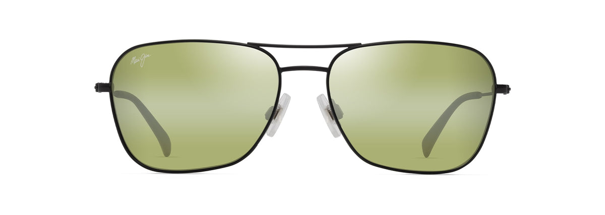 Maui Jim Na'auao sunglasses in Matte Black, front view