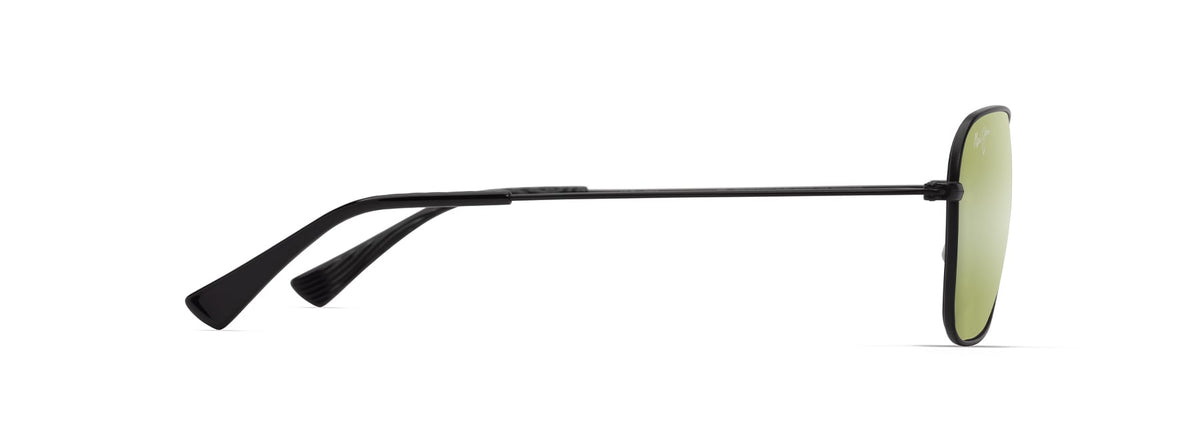 Maui Jim Na'auao sunglasses in Matte Black, side view